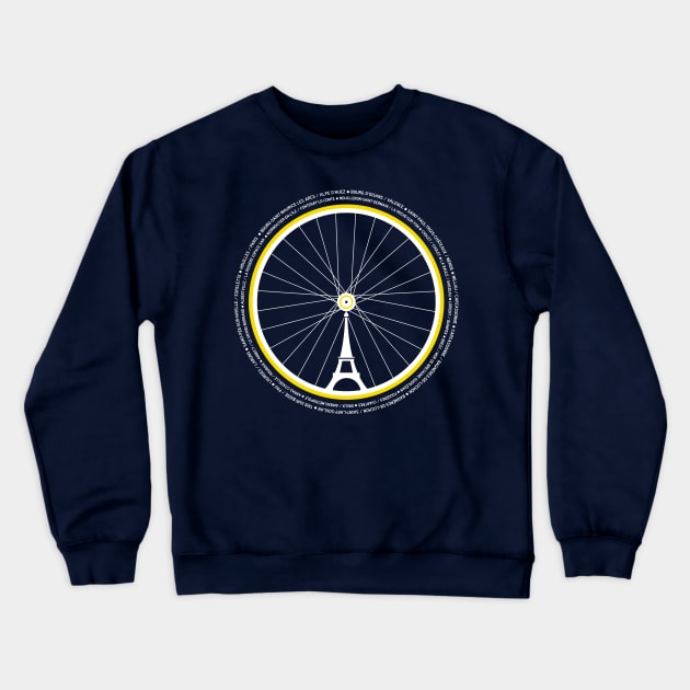 Tour de France STAGES Crewneck Sweatshirt by reigedesign